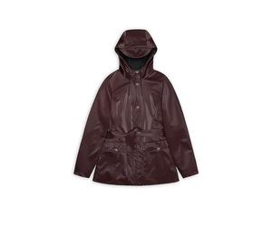 RAINS Regenjacke CURVE JACKET W3 dunkelrot | M