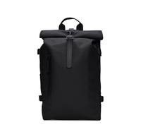 Rains Rolltop Black Backpack R14590-01