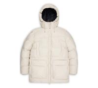 RAINS Unisex Alta Long Puffer Cargo Jacket W3t4 Dune Grain Größe: S | Parkas Outlet | Unisex