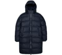 Rains Unisex Alta Long Puffer Jacket Navy S