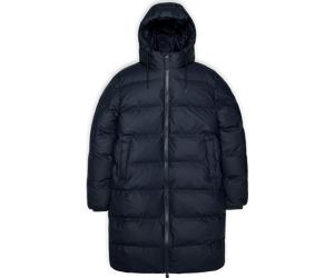Rains Unisex Alta Long Puffer Jacket Navy XS