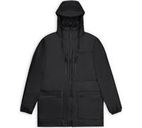 Rains Unisex Cargo Long Jacket W3 Black S