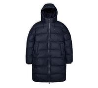 Rains Unisex Alta Long Puffer Jacket Navy S