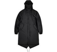RAINS Unisex Fishtail Parka, 01 Schwarz, S