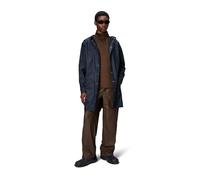RAINS Unisex Lange wasserdichte Jacke, 47 Marineblau, M