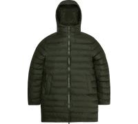 Rains Unisex Lohja Long Puffer Jacket W3T3 Green S