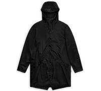 Rains Unisex Long Jacket Black Grain XS