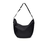 RAINS Valera Umhängetasche, Unisex für Damen und Herren, Schwarz - Wasserdicht PU Stoff Crossbody Bag, Schwarz, Mini, Mini-Umhängetasche