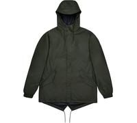 Rains - Wasserfeste und winddichte Jacke - Unisex - Fishtail Jacket W3 - Fishtail Jacket W3 Green für Herren - Größe XS - Grün Grün XS