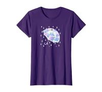 Rainy Day Hortensie und Schnecke Gentle Touch Umbrella T-Shirt T-Shirt