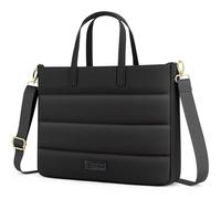 RAINYEAR 13-14 Zoll Laptop-Aktentasche für Damen für MacBook-Notebooks | Chromebook, elegante Tasche für Arbeit, Büro, Geschäft und Uni, Handtasche mit Laptopfach, Schwarz