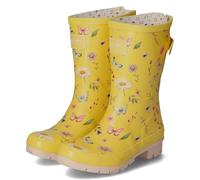 Rajn Damen Gummistiefel Butterfly Gelb Synthetik, Größe:38, Farbauswahl:gelb-Kombi
