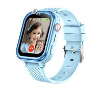 RALIO D39 Kinder Smartwatch Silikon & Nylon, 240 mm, Blau Kinderuhr mit GPS,4G-HD-Videoanrufe und 4G-Anrufe, Weihnachtsgeschenk & Neujahrsgeschenke für Kinder