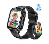 RALIO D39 Kinder Smartwatch Silikon & Nylon, 240 mm, Schwarz Kinderuhr mit GPS, 4G-HD-Videoanrufe und 4G-Anrufe, Weihnachtsgeschenk Neujahrsgeschenke für