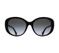 Ralph by Ralph Lauren RA5335U 50018G glänzende schwarze Sonnenbrille mit grauem Farbverlauf Einheitsgröße