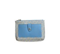 Ralph Lauren Jamey Medium Crossbodytasche, Clutch, Monogramm-Blau