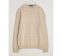 Ralph Lauren Purple Label Cashmere Cable Sweater Beige Melange Beige M