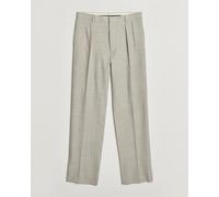 Ralph Lauren Purple Label Glenn Pinstriped Pleated Wool Trousers Grey Grau W36