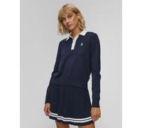 Ralph Lauren Rlx Golf Gestricktes Damen-poloshirt 285929714-410 Dunkelblau S