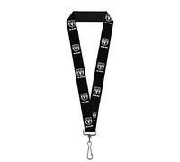 Ram Logo lanyard, 1 Inch, Black/Silver by RAM