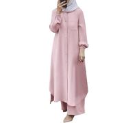 Ramadan Abaya Damen Elegant, Gebetskleidung für Frauen Langarm Islamische Muslimische Kleider Damen Gebetskleid Namaz Elbisesi Kadin Lang Kaftan Robe, S-5XL