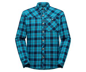 Rambler Flannel Shirt M, Wanderhemd, Herren - La Sportiva 999729 Black/Lime Punch M