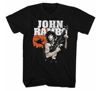 Rambo John Rambo Black Adult Mens T-Shirt Size M
