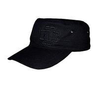 Rammstein Army Cap Schwarz, Offizielles Band Merchandise, 100% Baumwolle