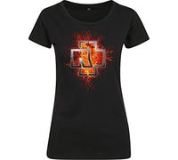 Rammstein Damen-T-Shirt mit Lava-Logo, schwarz, Large