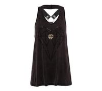 Rammstein Damen Top Diamant Strass, Offizielles Band Merchandise (M)