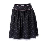 Ramona Lippert Trachtenrock Emmi, 60 cm Länge, Polyester-Baumwolle, Grau mit Blumenmuster und Spitzenbesatz (DE/NL/SE/PL, Numerisch, 38, Regular, Regular, Grau)