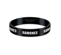 Ramones Armband Classic Band Logo Hey ho Nue offiziell 17mm Schwarz Rubber One Size
