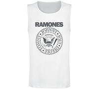 Ramones Crest Männer Tank-Top weiß XL 100% Baumwolle Band-Merch, Bands