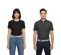 RAMONES Gürtel für Damen und Herren 110m im Zeitungsdruck BT106126RAM4 Weiß