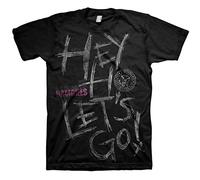 Ramones Herren Hey Ho! Crew Neck Kurzarm T-Shirt Gr. XL, Schwarz