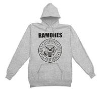Ramones Herren Presidential Seal Kapuzenpullover, Grau-Grau, XX-Large