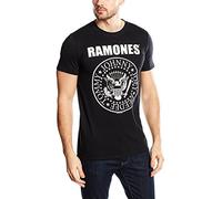 Rockoff Trade Herren Ramones Seal T-Shirt, Schwarz (Schwarz), XXL