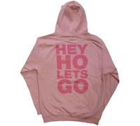 Ramones Kapuzenpullover Rosa Hey Ho Seal Band Logo Nue offiziell Unisex Rosa L