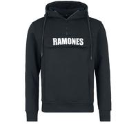 Ramones Logo Kapuzenpullover schwarz in L