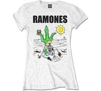 Ramones - Ramones Damen TShirt -L- Loco Live Weiß