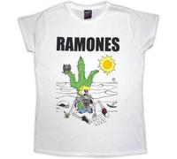 Ramones - Ramones Damen TShirt -L- Loco Live Weiß