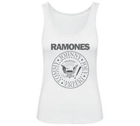 Ramones Seal Frauen Top weiß L 100% Baumwolle Band-Merch, Bands