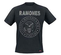 Ramones Seal Hey Ho offiziell Männer T-Shirt Herren (Large)
