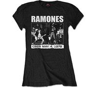 Rock Off Trade T-Shirt Ramones CBGB 1978 Schwarz Damen Größe L