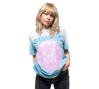Ramones T-Shirt Rocket To Russia Band Logo Neu Offiziell Herren Dip Dye Blau, blau, L