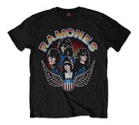 Ramones - T-Shirt # S Black Unisex # Vintage Wings Photo