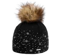 Eisbär Rana Lux Strickmütze Bommelmütze Damenmütze Wintermütze Beanie Damen - Made in Austria mit Futter, Futter Winter Herbst-Winter