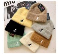 (Random Style,One size fits all)Beanie Hat for Men and Women, Winter Warm Fleece Lined Knit Cap, Windproof Mink Fur Cuffed Beanie for Cold Weather