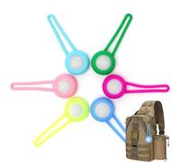 RANJIMA LED Blinklicht Schulranzen, 6 Stück Sicherheitslicht LED Reflektoren Kinder wasserdichte Sicherheit Licht Leuchtanhänger Schulranzen für Wandern Laufen Joggen Haustier Rucksack Kleidung
