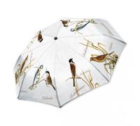 Rannenberg & Friends Taschenschirm 'Wald und Wiesenvögel' Weiß STK